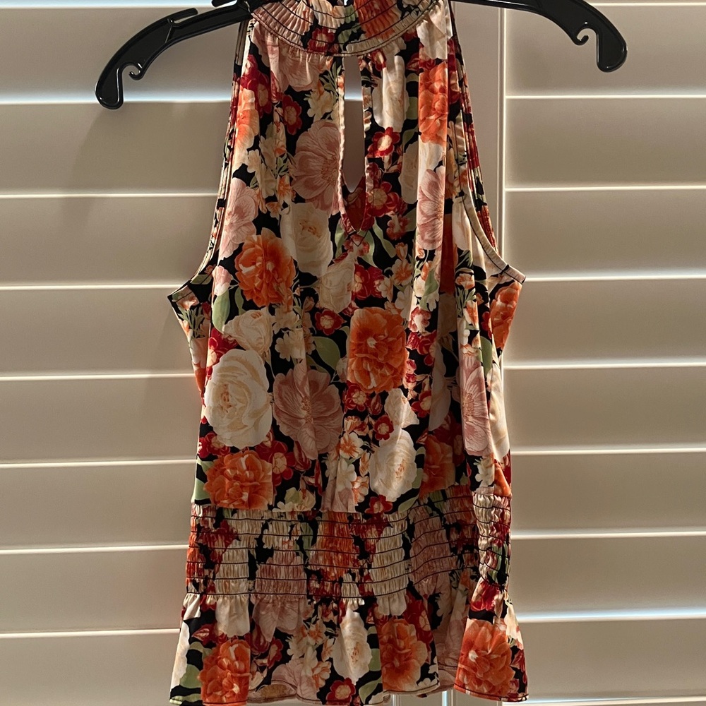 INC International Concepts Multicolor Floral Top